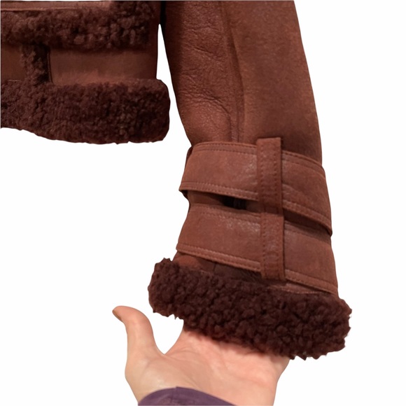 ♦️SOLD♦️ALLSAINTS Asher Shearling Biker Jacket - Picture 9 of 16